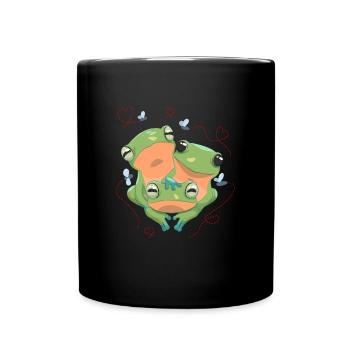 Grenouille Coeur Grenouille Arboricole Amphibien - Mug uni - noir - Devant