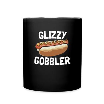 Glizzy Gobbler Lustiger Hotdog-Liebhaber 4. Juli - Tasse einfarbig - Schwarz - Vorne