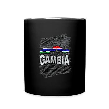 Gambie - Mug uni - noir - Devant