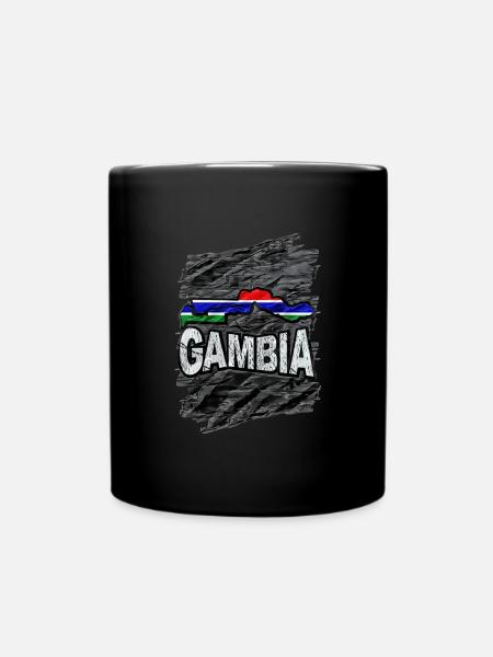 Gambia - Tasse einfarbig - Schwarz
