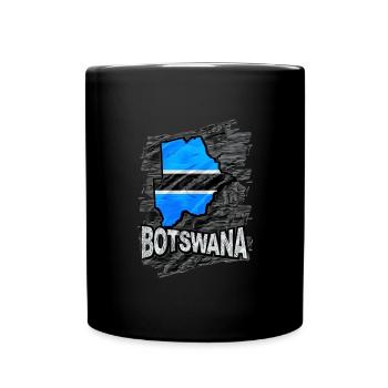 Botswana - Tasse einfarbig - Schwarz - Vorne