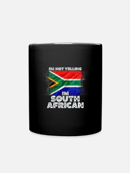 Südafrika - Tasse einfarbig - Schwarz