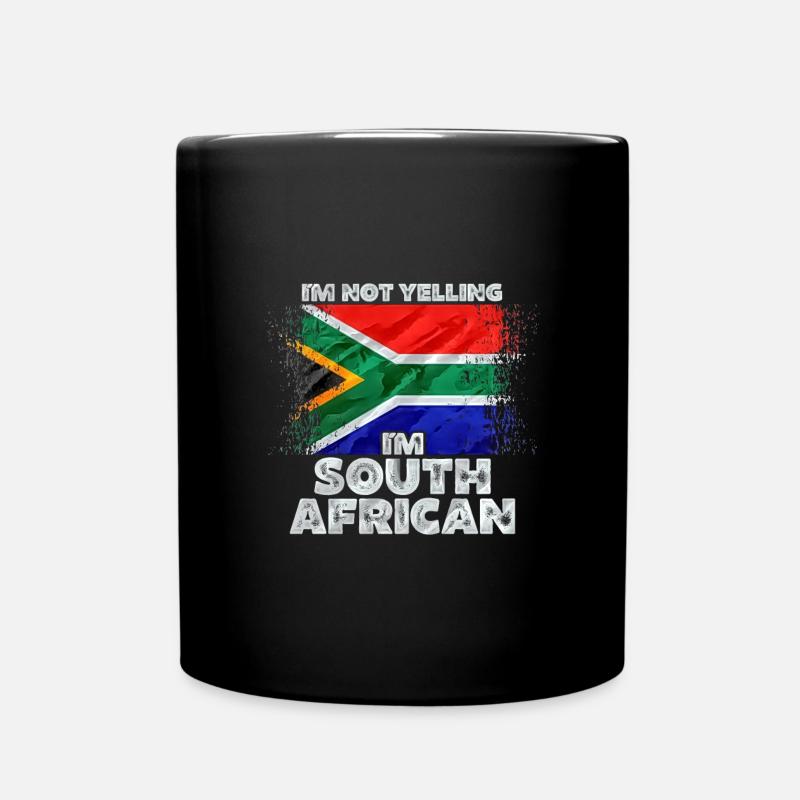 Südafrika - Tasse einfarbig - Schwarz