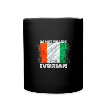 Côte d’Ivoire - Mug uni - noir - Devant