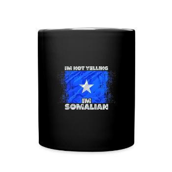 Somalia - Tasse einfarbig - Schwarz - Vorne