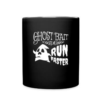 Appât fantôme courir plus vite fantômes Halloween - Mug uni - noir - Devant