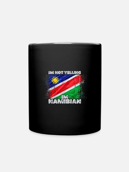 Namibia - Tasse einfarbig - Schwarz