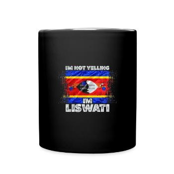 Swasiland - Tasse einfarbig - Schwarz - Vorne