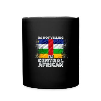 Central African Republic - Full Colour Mug - black - Front