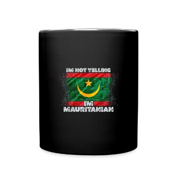 Mauretanien - Tasse einfarbig - Schwarz - Vorne