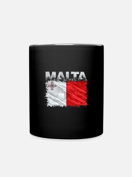 Malta - Full Colour Mug - black