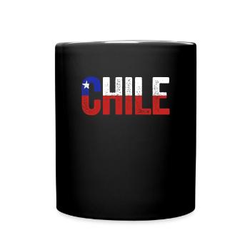 Chile-Flagge Stolzes chilenisches patriotisches ch - Tasse einfarbig - Schwarz - Vorne