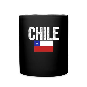 Chile-Flagge Stolzes chilenisches patriotisches ch - Tasse einfarbig - Schwarz - Vorne