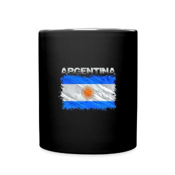 Argentinien - Tasse einfarbig - Schwarz - Vorne