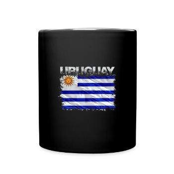 Uruguay - Tasse einfarbig - Schwarz - Vorne