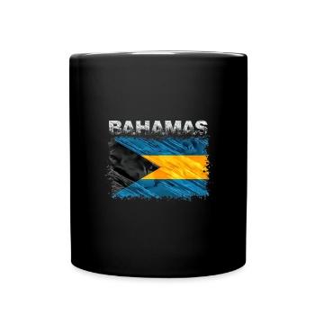 Bahamas - Tasse einfarbig - Schwarz - Vorne