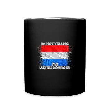Luxemburg - Tasse einfarbig - Schwarz - Vorne