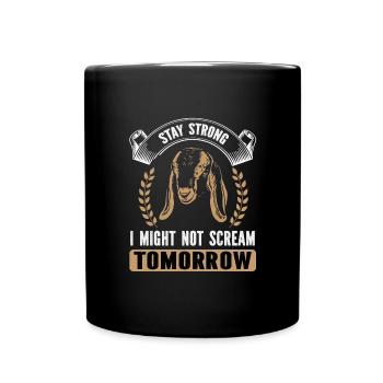 Nubian Goat Whispers - Full Colour Mug - black - Front