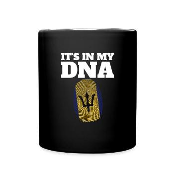 Es ist IN meiner DNA. Fingerabdruck der Flagge von - Tasse einfarbig - Schwarz - Vorne