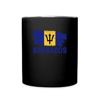 Barbados-Flagge, stolze Barbadier, patriotischer B - Tasse einfarbig - Schwarz - Vorne