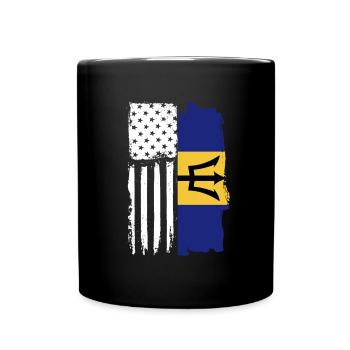 Bajan American Proud Barbadian Roots Barbados - Tasse einfarbig - Schwarz - Vorne