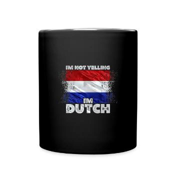 Niederlande - Tasse einfarbig - Schwarz - Vorne