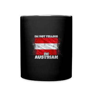 Autriche - Mug uni - noir - Devant