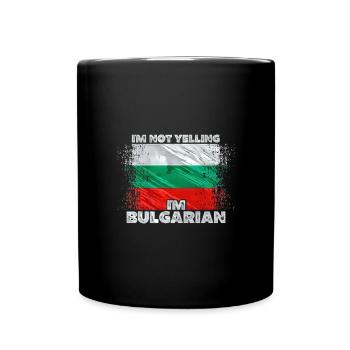 Bulgarien - Tasse einfarbig - Schwarz - Vorne
