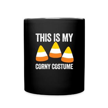 Das ist mein kitschiges Halloween-Kostüm Candy Cor - Tasse einfarbig - Schwarz - Vorne