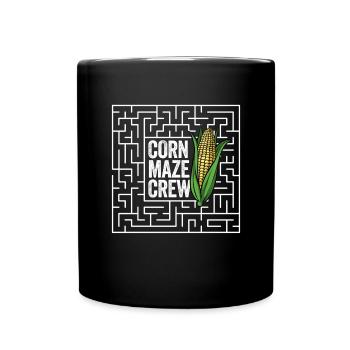 Labyrinthe de maïs Crew Labyrinthe de maïs Drôle Hallowee - Mug uni - noir - Devant