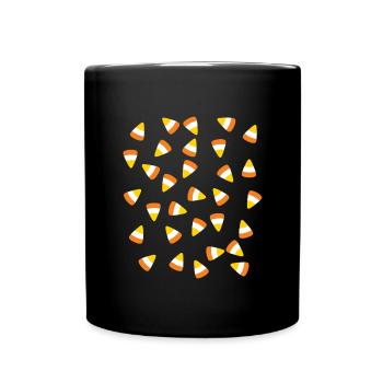 Candy Corn Kostüm Halloween Love Candy Corn - Tasse einfarbig - Schwarz - Vorne