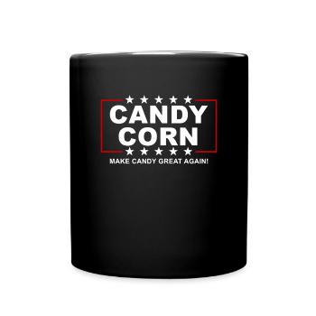 Candy Corn macht Süßigkeiten wieder großartig Hall - Tasse einfarbig - Schwarz - Vorne