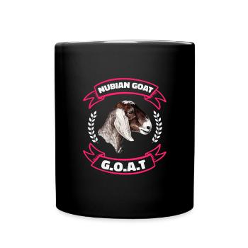 L’orgueil de l’amoureux de la chèvre nubienne - Mug uni - noir - Devant