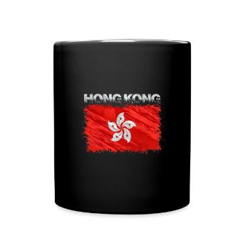 Hong Kong - Full Colour Mug - black - Front