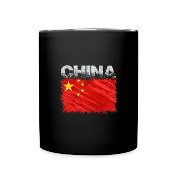 Chine - Mug uni - noir - Devant