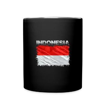 Indonesien - Tasse einfarbig - Schwarz - Vorne