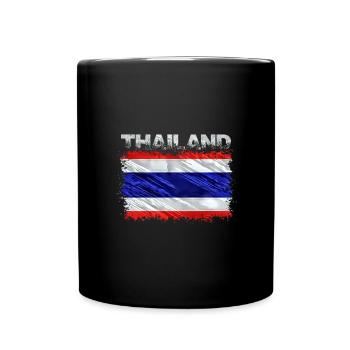 Thailand - Tasse einfarbig - Schwarz - Vorne