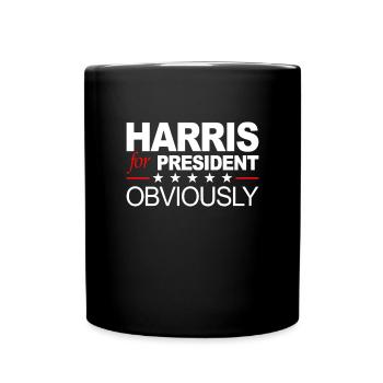 Harris for the President Obviously Harris 2 - Full Colour Mug - black - Front
