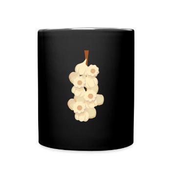 Légumes à l’ail - Mug uni - noir - Devant