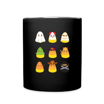 Candy Corn Kostüme Halloween Kinder Candy Corn - Tasse einfarbig - Schwarz - Vorne