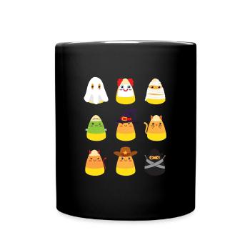 Candy Corn Kostüme Halloween Kinder Candy Corn - Tasse einfarbig - Schwarz - Vorne