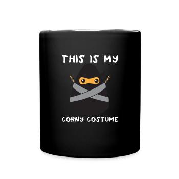 Das ist mein kitschiges Ninja-Kostüm für Kinder, C - Tasse einfarbig - Schwarz - Vorne