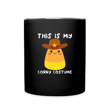 Das ist mein abgedroschenes Cowboy-Candy-Corn-Kost - Tasse einfarbig - Schwarz - Vorne