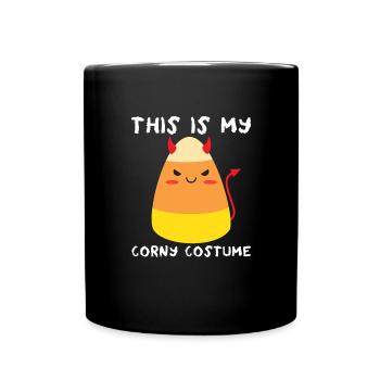 Das ist mein Corny-Kostüm für Kinder, Teufel, Cand - Tasse einfarbig - Schwarz - Vorne