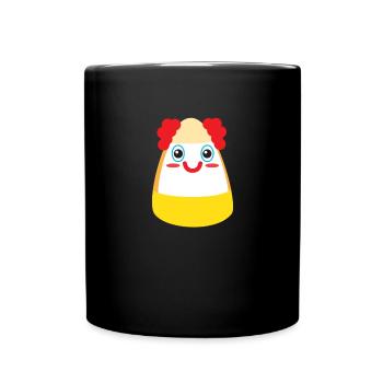 Candy Corn Clown Kostüm Halloween Candy Corn - Tasse einfarbig - Schwarz - Vorne