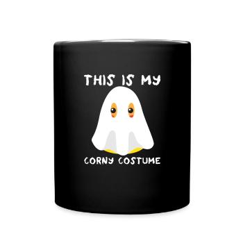 Das ist mein Corny-Kostüm für Kinder, Ghost Candy - Tasse einfarbig - Schwarz - Vorne