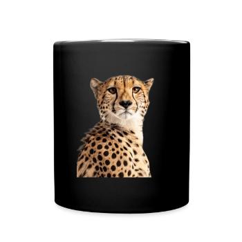 Cheetah - Full Colour Mug - black - Front