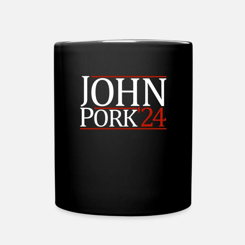 John Pork '24 John PorkJohn Pork Fan Shirt - Tasse einfarbig - Schwarz