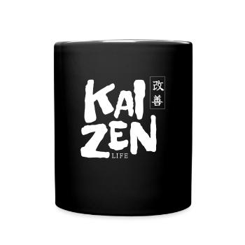 Kaizen Life Japonais Japon Motivation - Mug uni - noir - Devant