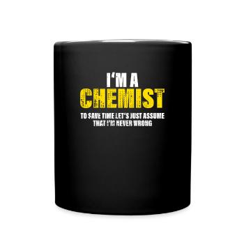 Chimiste Drôle Dicton Profession Collègue Cadeau - Mug uni - noir - Devant